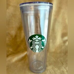 Starbucks Clear reusable Tumbler 24oz.